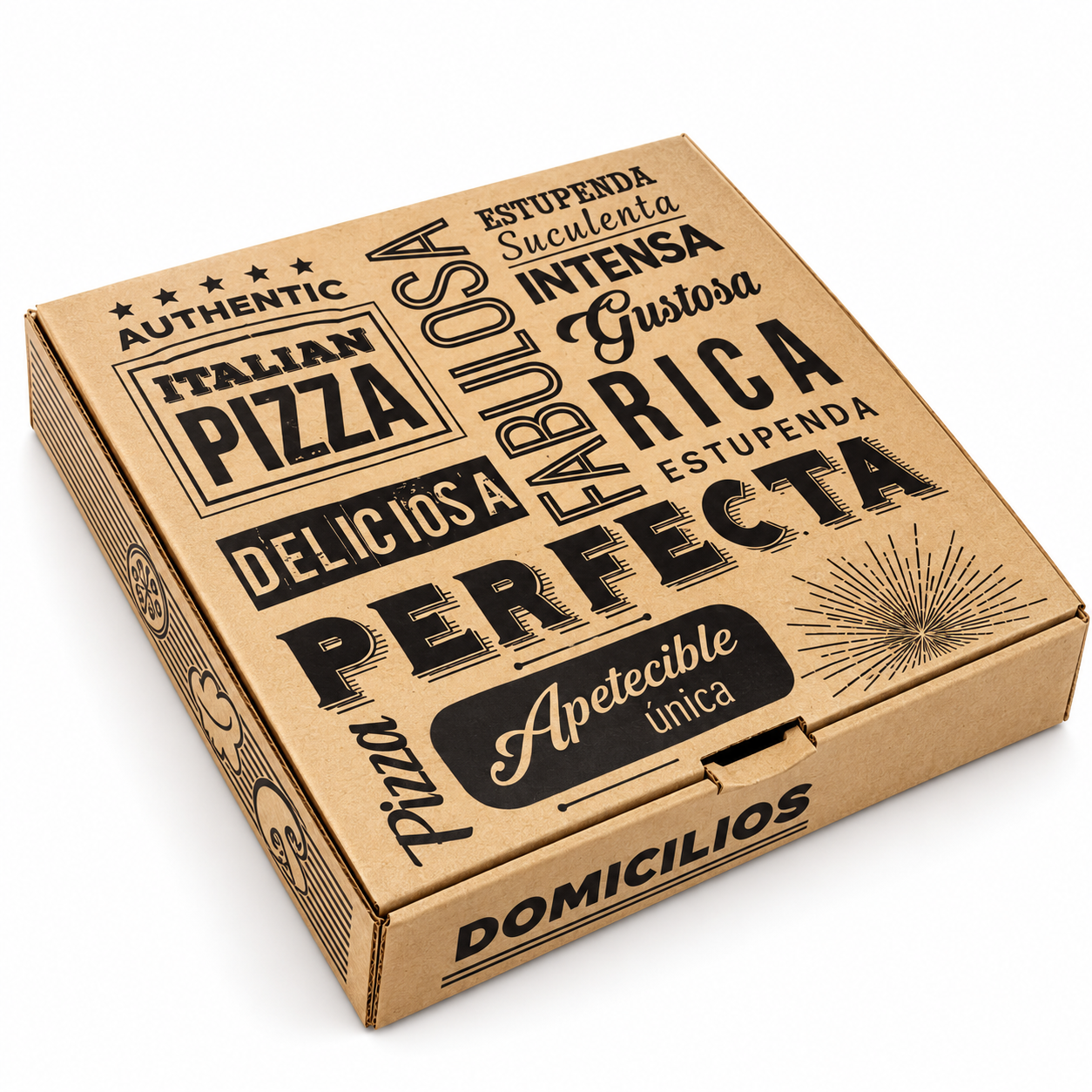 Caja de pizza genérica