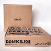 Caja de pizza de 30x30 de cartón con impresión genérica