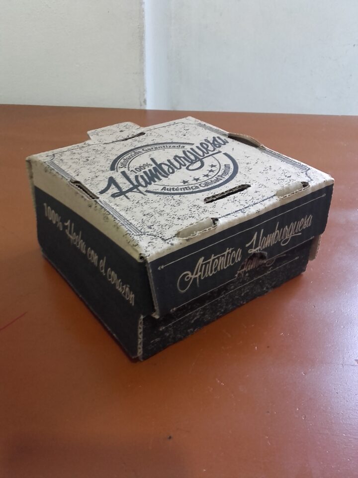 caja para hamburguesa