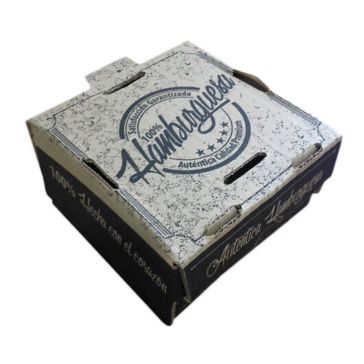 caja para hamburguesa