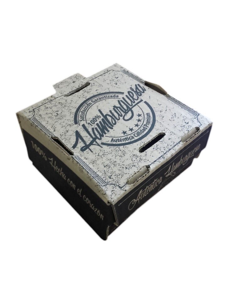 caja para hamburguesa